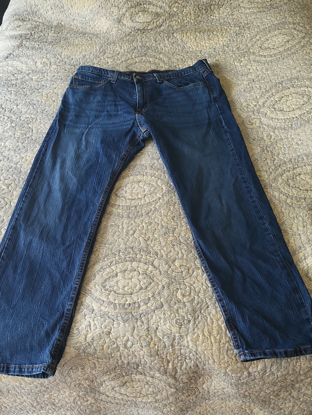 Levi's Men's Dark Blue Relaxed Straight Jeans